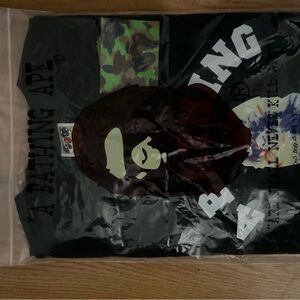 BAPE Tie Dye By Bathing Ape Tee 'Black/Multicolor'